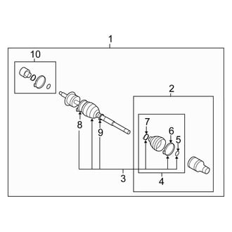 Suzuki OE - Front Suspension - Drive Axles (AWD)