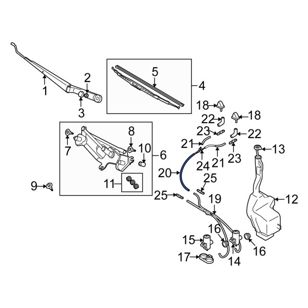 Windshield Washer Hose