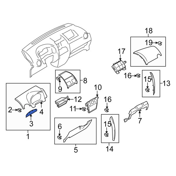 Instrument Cluster Housing Cover