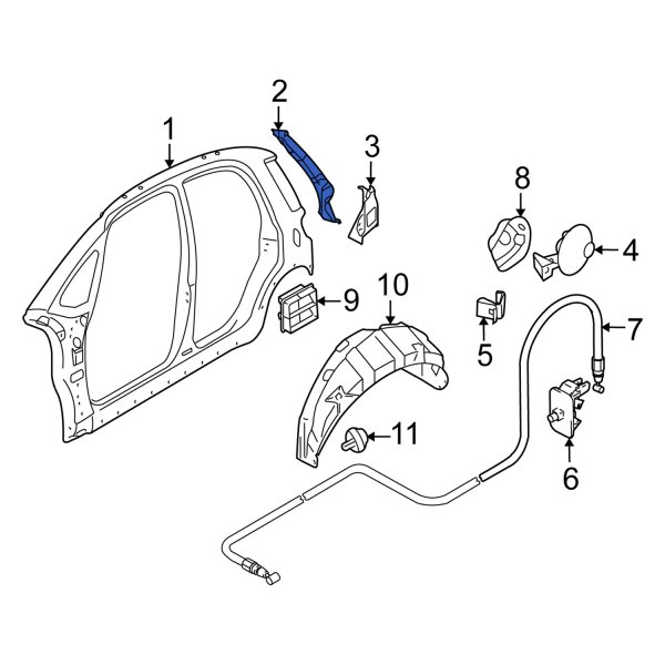 Body C-Pillar Reinforcement