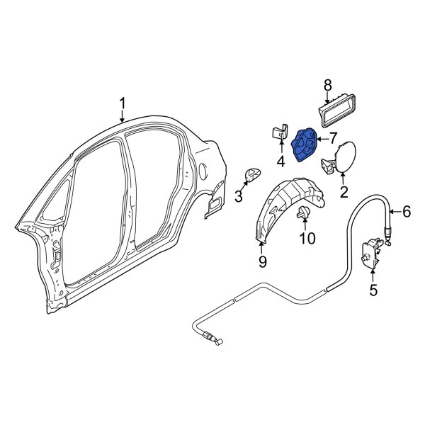 Fuel Filler Housing