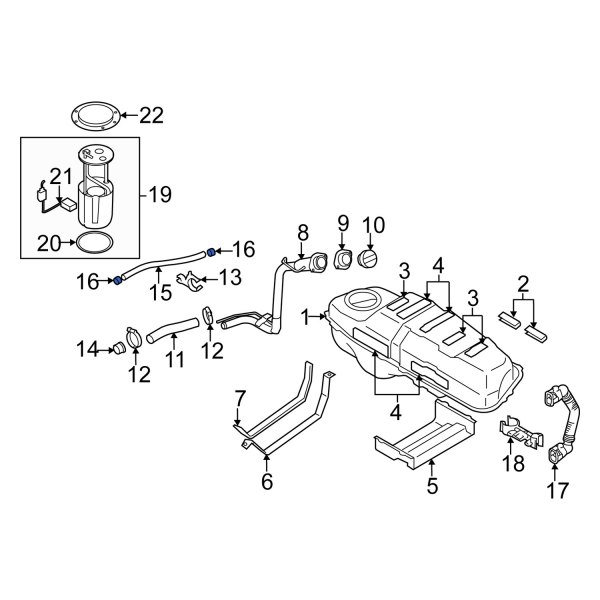 Fuel Tank Vent Hose Clamp