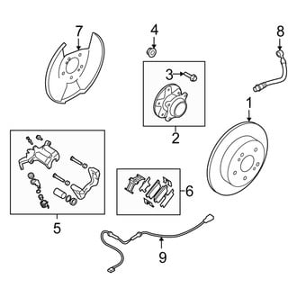 Suzuki OE - Rear Suspension - Brake Components (Crossover)