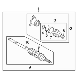 Suzuki OE - Rear Right CV Axle Assembly