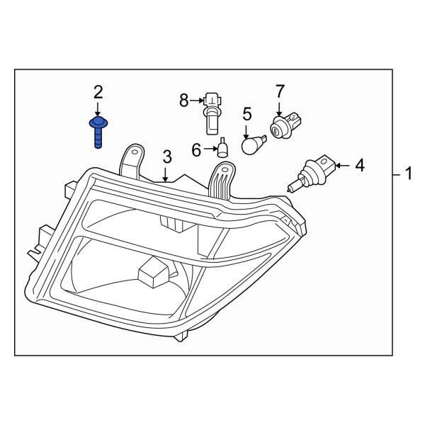 Headlight Mounting Bolt