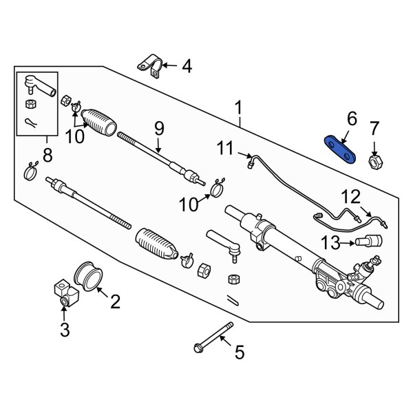 Rack and Pinion Washer