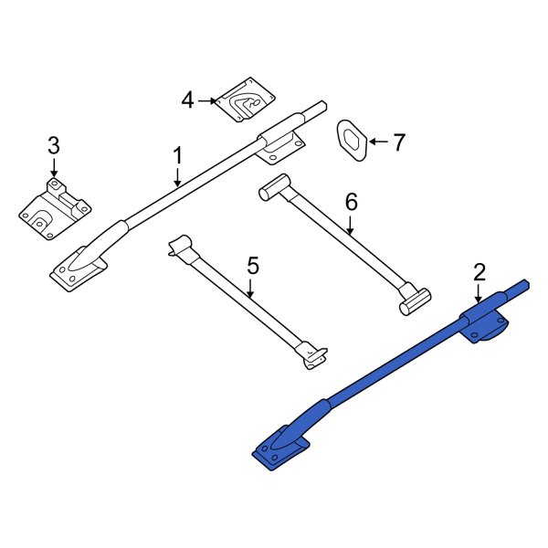 Roof Luggage Carrier Side Rail