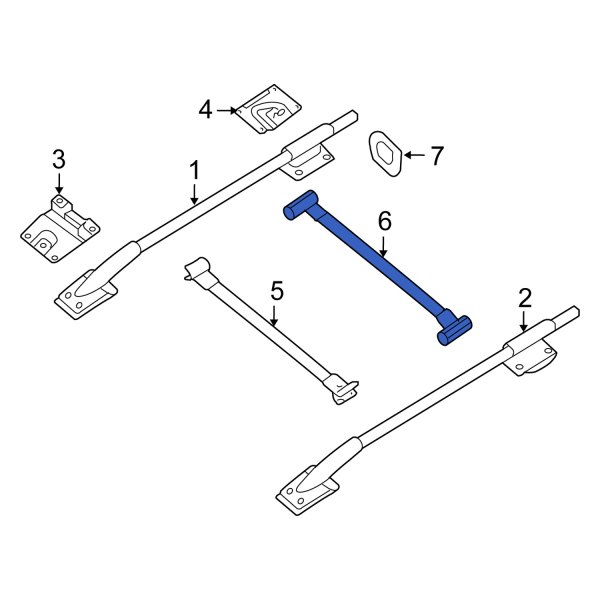 Roof Luggage Carrier Cross Rail