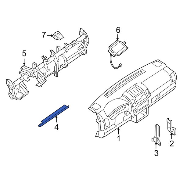 Instrument Panel Knee Bolster