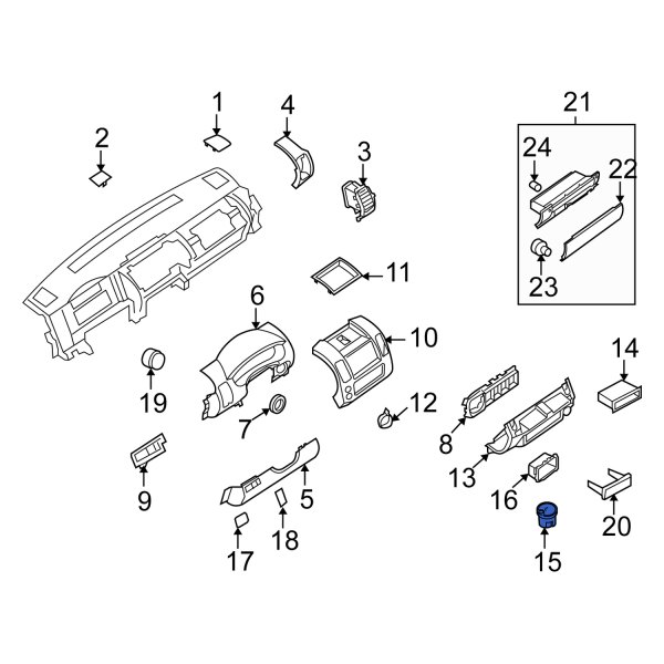 Instrument Panel Ashtray