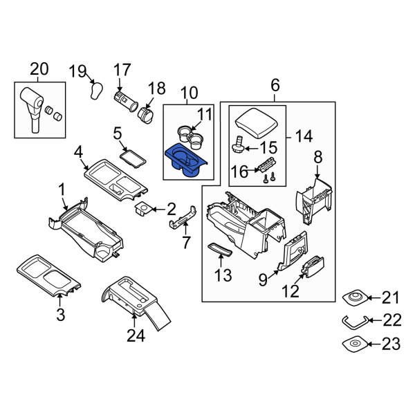 Console Cup Holder