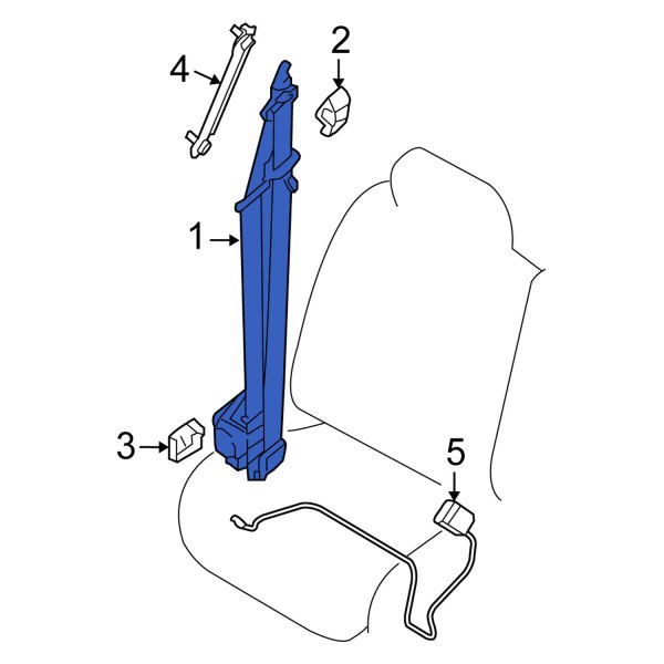 Seat Belt Lap and Shoulder Belt