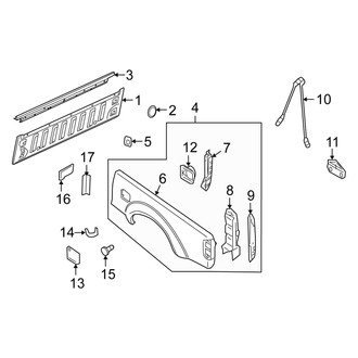 Suzuki OE - Rear Left Truck Bed Panel
