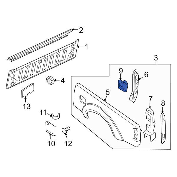 Fuel Filler Housing