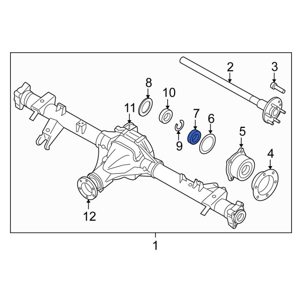 Suzuki OE 4348582Z10 Differential Carrier Bearing Shim