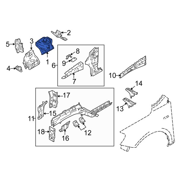 Suspension Strut Tower