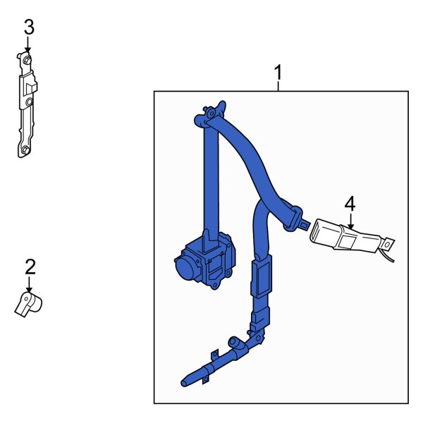 Seat Belt Lap and Shoulder Belt