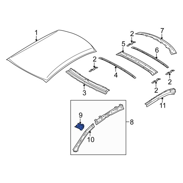 Roof Header Panel Bracket