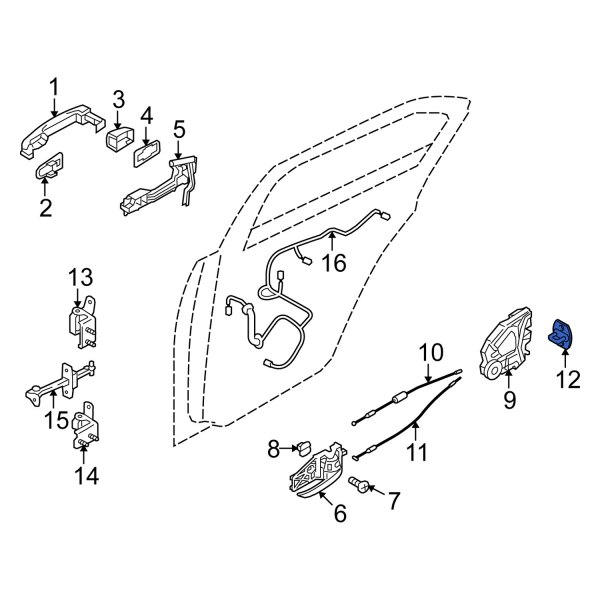 Door Lock Striker Plate