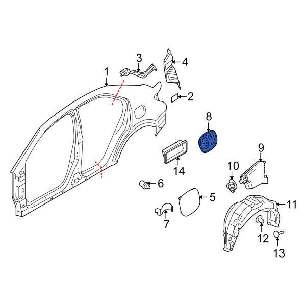 Fuel Filler Housing