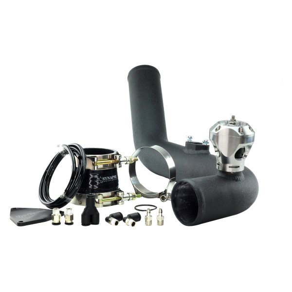 Synapse Engineering® - R35V Trident Blow-Off Valve with Black Powdercoat Charge Pipe