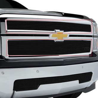 T-Rex® - 2-Pc Black Horizontal Billet Main Grille