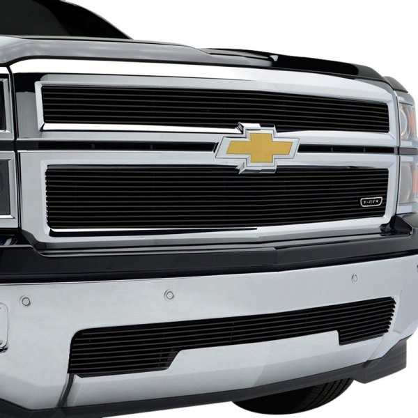 T-Rex® - 2-Pc Black Powder Coated Horizontal Billet Main Grille