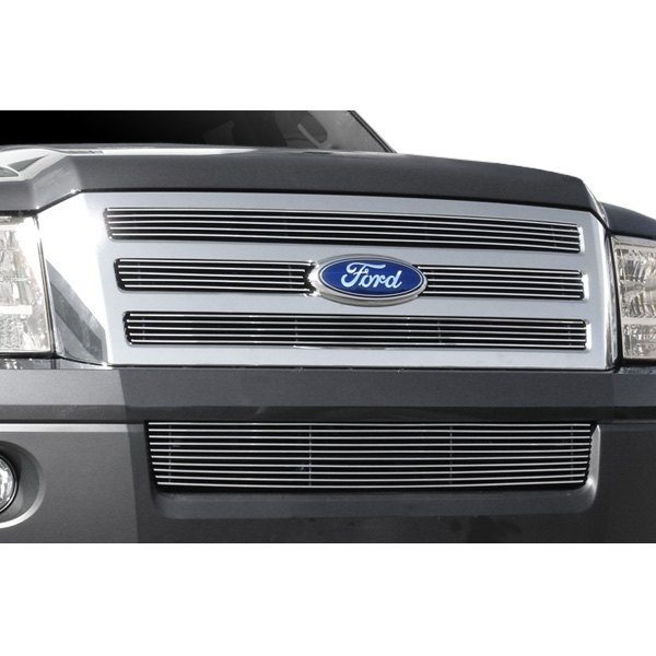 T-Rex® - 4-Pc 4-Pc Look High Polished Horizontal Billet Main Grille