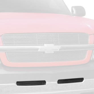 T-Rex® - 2-Pc High Polished Horizontal Billet Top Bumper Grilles