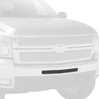 T-Rex® - 1-Pc High Polished Horizontal Billet Top Steel Bumper Grille