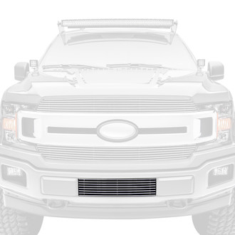 T-Rex® - 1-Pc High Polished Horizontal Billet Bumper Grille