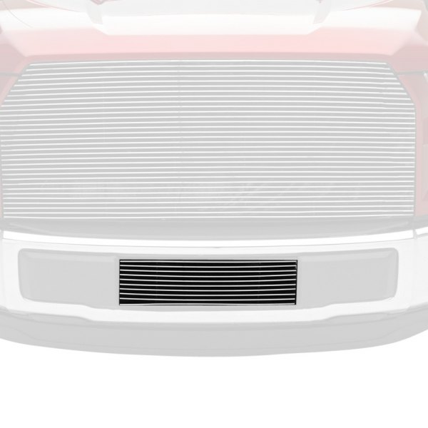 T-Rex® - 1-Pc High Polished Horizontal Billet Bumper Grille