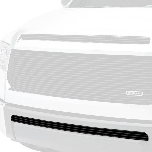 T-Rex® - 1-Pc Black Powder Coated Horizontal Billet Bumper Grille