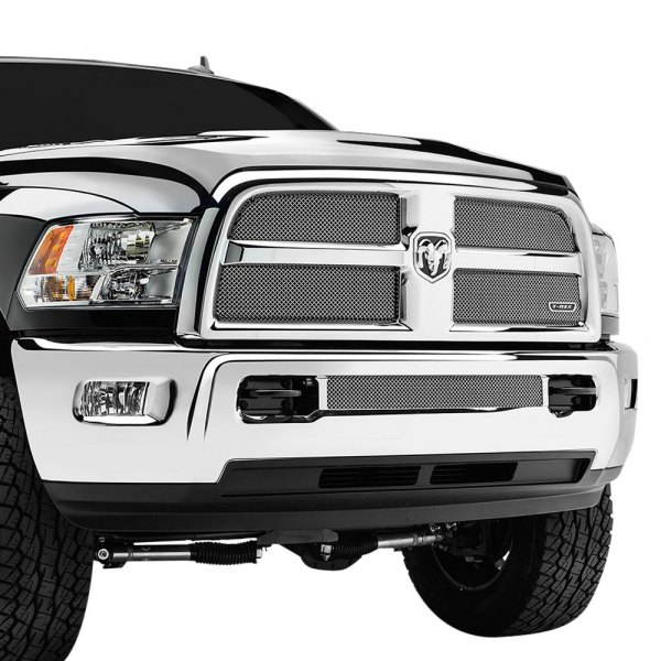 T-Rex® - 1-Pc Sport Series Triple Chrome Plated Formed Mesh Bumper Grille