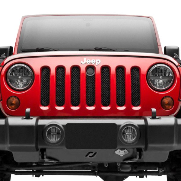 T-Rex® - 1-Pc Sport Series Black Powder Coated Formed Mesh Main Grille