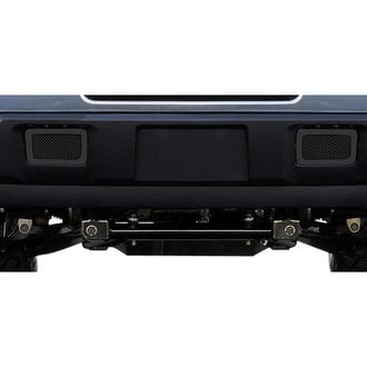 T-Rex® - 2-Pc Upper Class Series Black Formed Mesh Tow Hook Grilles