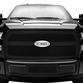 T-Rex® - 1-Pc Upper Class Series Flat Black Formed Mesh Bumper Grille