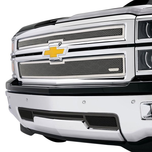 T-Rex® - 2-Pc Upper Class Series Polished Formed Mesh Main Grille