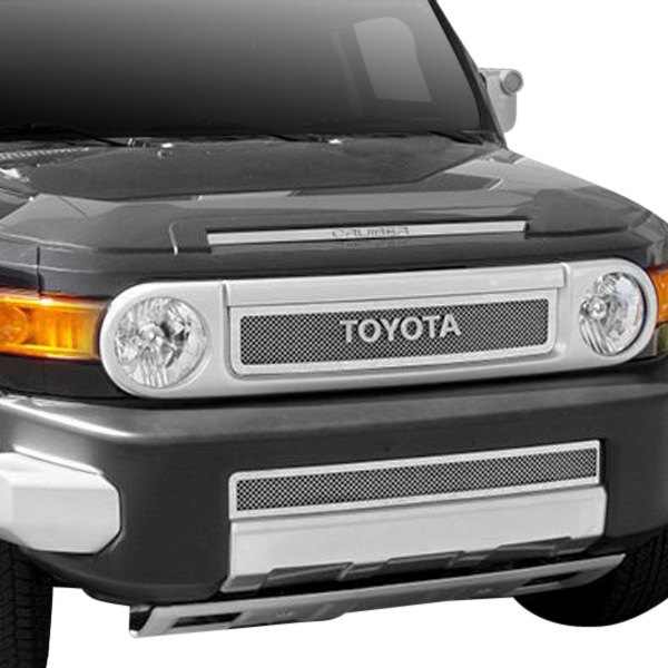 T-Rex® - 1-Pc Upper Class Series Polished Formed Mesh Bumper Grille