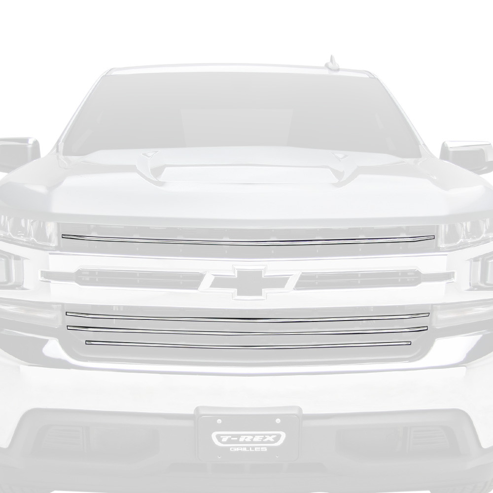 T-Rex® 6211232 - 4-Pc Polished Horizontal Tubular Main Grille