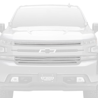 T-Rex® - 4-Pc Silver Horizontal Tubular Main Grille