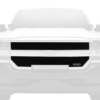 T-Rex® - 2-Pc Black Horizontal Laser Cut Billet Main Grille