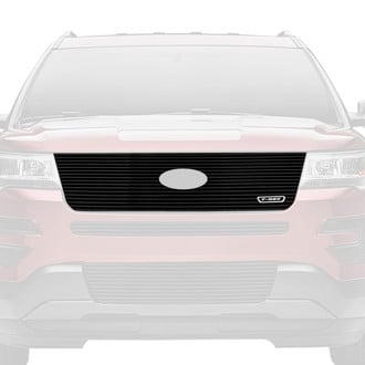 T-Rex® - 1-Pc Black Horizontal Laser Cut Billet Main Grille