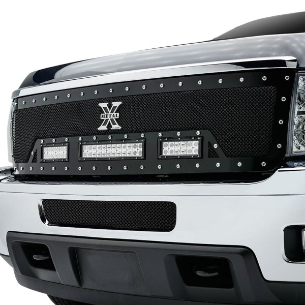 T-Rex® - 1-Pc Torch Series Black Powder Coated Formed Woven Wire Mesh Main Grille