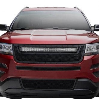 T Rex Ford Explorer 16 1 Pc Stealth Torch Series Black Formed Woven Wire Mesh Main Grille With 1 X 30 Led Light Bar