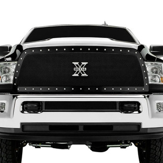 T-Rex® - 1-Pc X-Metal Series Full Opening Style Black Formed Woven Wire Mesh Main Grille