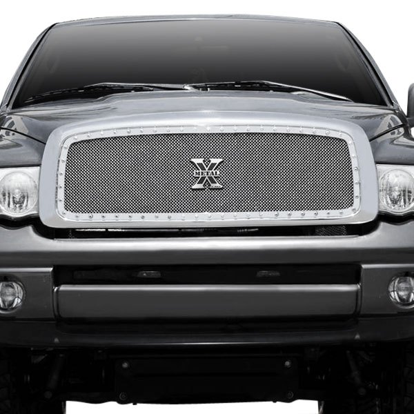 T-Rex® - 1-Pc X-Metal Series Custom Opening Polished Formed Large Woven Wire Mesh Main Grille