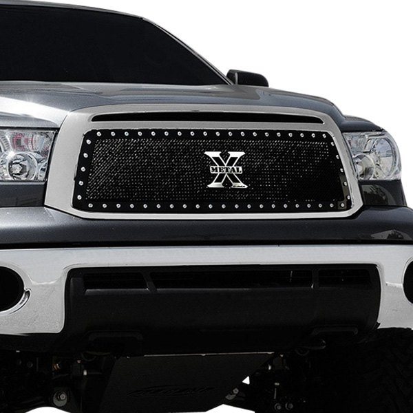 T-Rex® - 1-Pc X-Metal Series Black Powder Coated Formed Woven Wire Mesh Main Grille