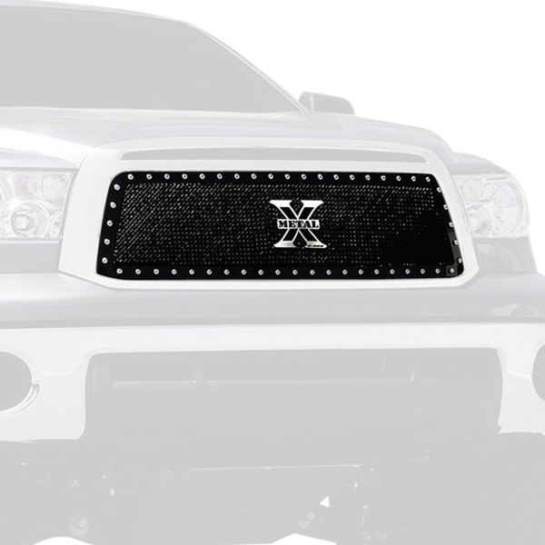 T-Rex® - 1-Pc X-Metal Series Black Powder Coated Formed Woven Wire Mesh Main Grille