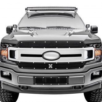 T-Rex® - 1-Pc X-Metal Series Black Formed Woven Wire Mesh Bumper Grille